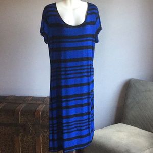 MOSSIMO SCOOP NECK MAXI DRESS WITH RUCHING    XL